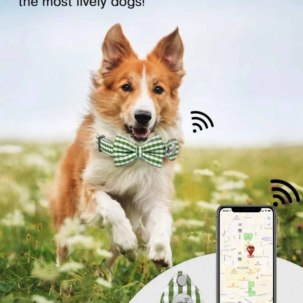 Air Tag Holder Case, Adjustable Soft Collar with Quick-Release Metal Buckle S